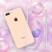 Apple iPhone 8 Plus Kılıf Zore Coss Şeffaf Sert Silikon Kılıf thumbnail 5