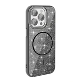 Apple iPhone 15 Pro Kılıf Magsafe Şarj Özellikli Parlayan Simli Redclick Okso Kapak thumbnail 11