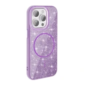 Apple iPhone 15 Pro Kılıf Magsafe Şarj Özellikli Parlayan Simli Redclick Okso Kapak thumbnail 7