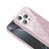 Apple iPhone 15 Pro Kılıf Magsafe Şarj Özellikli Parlayan Simli Redclick Okso Kapak thumbnail 6