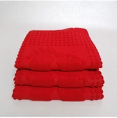 Özdilek Winter Havlu Ayak İzli Paspas (50x70) -Kırmızı - 1
