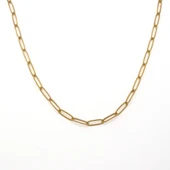 Altın Kaplama 3 mm-45 cm Zincir Kolye ZN-517 thumbnail 2