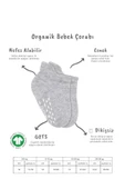 2'li Sneakers Kaymaz Basic Penye Çorap Bs20103 Gri Beyaz - 6