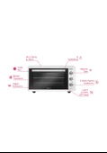 Simfer 4552 Çift Camlı 45 lt Beyaz Midi Fırın - 10