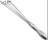 Paslanmaz Çelik Top Krema Yumurta Çırpıcı 30 cm Boncuk Uçlu Yumurta  Çırpıcı - 2