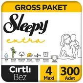 Sleepy Extra Bebek Bezi Gross Paket 4 Beden 100X3 300 Adet thumbnail 1