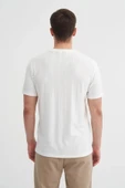 Cazador Regular Fit Bisiklet Yaka İnce Çizgili tişört - 3