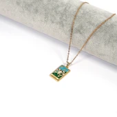 Çelik Kolye – Koç Burcu Renkli Tarot Model K-141 - 3