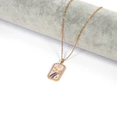 Çelik Kolye Kova Burcu Kolyesi - K-114 - 3