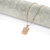 Çelik Kolye Aslan Burcu Kolyesi - K-116 - 3