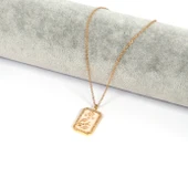 Çelik Kolye – Yengeç Burcu Tarot Model K-106 - 3