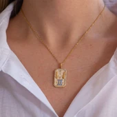 Çelik Kolye İkizler Burcu Tarot Model - K-110 - 2