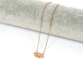 Çelik Kolye Işıltılı Göz Model - K-130 - 3