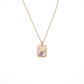 Çelik Kolye Kova Burcu Kolyesi - K-114 - 1