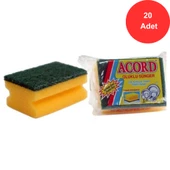 Acord Oluklu Bulaşık Süngeri 20 Adet - 1