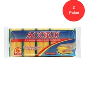 Acord 5 li Oluklu Bulaşık Süngeri 2 Paket - 1