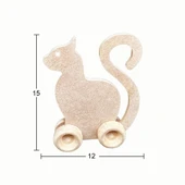 Ahşap Oyuncak Kedi 15x12cm OY108 - 1