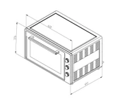 Simfer M-7032 Beyaz 70 lt Midi Fırın - 2