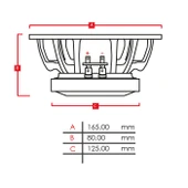 Dynamat Azap 16 Midrange 16 Cm 150W RMS  2 ADET - 4