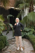 Kısa Fermuarlı Yaka Kapitone Şık Spor Sweat - (38-46) - 71227 - Siyah - 2