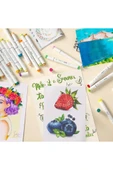 Mikro Çift Uçlu Fosforlu Kalem Art Marker 12 Renk - 2
