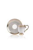 Acar HXF-05086/12 Nova Gold 6 Kişilik Kahve Fincan Takımı - Beyaz - 3