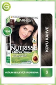 Garnier Nutrisse Yoğun Besleyici Kalıcı Krem Saç Boyası 3 Koyu Kahve thumbnail 1