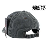 Perlotus Vintage Yıkamalı Pamuk Şapka Dört Yapraklı Yonca Nakışlı Yeşil - 8