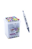 Mikro Çift Uçlu Fosforlu Kalem Art Marker 36 Renk - 1