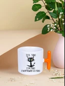 DeepCraft İyiyim Her Şey Yolunda Kedi T Kulplu Kupa Yılbaşı,Sevgililer Günü, Hediyelik Kupa 185ML - 3
