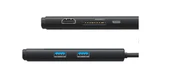 Baseus WKQX050101 Örgülü Kablo Type-C 6ın1 Hub (2Usb 3.0 -Hdmı-Sd-TF-Type-C) thumbnail 2