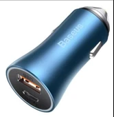 Baseus Golden Pro 40W Araç Şarj Aleti C to A Mavi (CCJD-03) - 1
