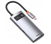 Baseus Metal Gleam 4-in-1 Type-C HUB-Gri (WKWG070113) thumbnail 1