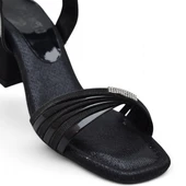 352 Abiye Kız Çocuk Topuklu Ayakkabı Taşlı Açık Kız Çocuk Nişan Abiye Ayakkabısı - 12