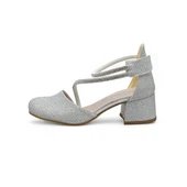 354 Abiye Kız Çocuk Topuklu Ayakkabı Kız Çocuk Nişan Abiye Ayakkabısı - 4