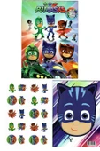 4'lü Paw Patrol Pokemon Sonic pijamaskeliler boyama kitabı seti(boyama, sticker, arka kapak maske) - 4