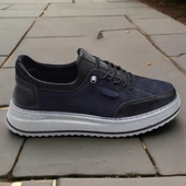 TAB550 Topuk Jelli Ortopedik Taban Hakiki Deri Erkek Ayakkabı Casual Günlük Erkek Ayakkabı POLİ Hafif Taban - 9