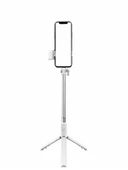 2in1 Masüstü Işıklı Tripod Bluetooth Kumandlı Selfie Çubuğu Ios ve Android Uyumlu Beyaz - 4