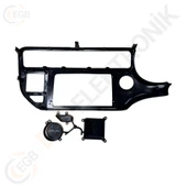 OTO TABLET ÇERÇEVE KIA RIO 2015-2016 9" PIANO BLACK TAC-102 - 2