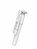 2in1 Masüstü Işıklı Tripod Bluetooth Kumandlı Selfie Çubuğu Ios ve Android Uyumlu Beyaz - 7