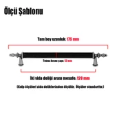 Ovacık Çekmece Dolap Dolabı Kulpu Kulpları Kulbu Krom Metal Kulp 128 Mm (4 ADET) Mobilya Mutfak - 3
