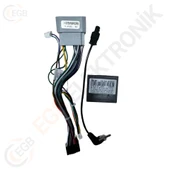 OTO TABLET ÇERÇEVE CHRYSLER C300 2005-2007 9" GÜMÜŞ TAC-018 - 2