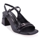 Dagoster DZA07-928210 Siyah Klasik Topuklu Kadın Ayakkabı - 1