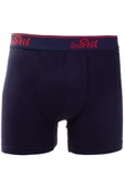 Ören Stil 44-8032 Lacivert 3'lü Paket Erkek Pamuklu Likralı Boxer - 4