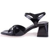 Dagoster DZA07-928250 Siyah Rugan Klasik Topuklu Kadın Ayakkabı - 3