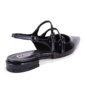 Dagoster DZA07-72561 Siyah Rugan Topuklu Klasik Kadın Ayakkabı - 4