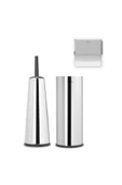 Brabantia Renew Brıllıant Steel 3 Parça Tuvalet Aksesuarı Seti - 1