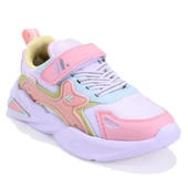 Dagoster DJA76-ARX555 Beyaz Pembe Ortopedik Günlük Kız Çocuk Spor Ayakkabı - 1