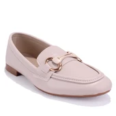 Dagoster DZA07-1181129 Bej Günlük Kadın Babet Ayakkabı - 1