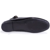 Dagoster DZA07-115055 Siyah Rugan Günlük Babet Kadın Ayakkabı - 4